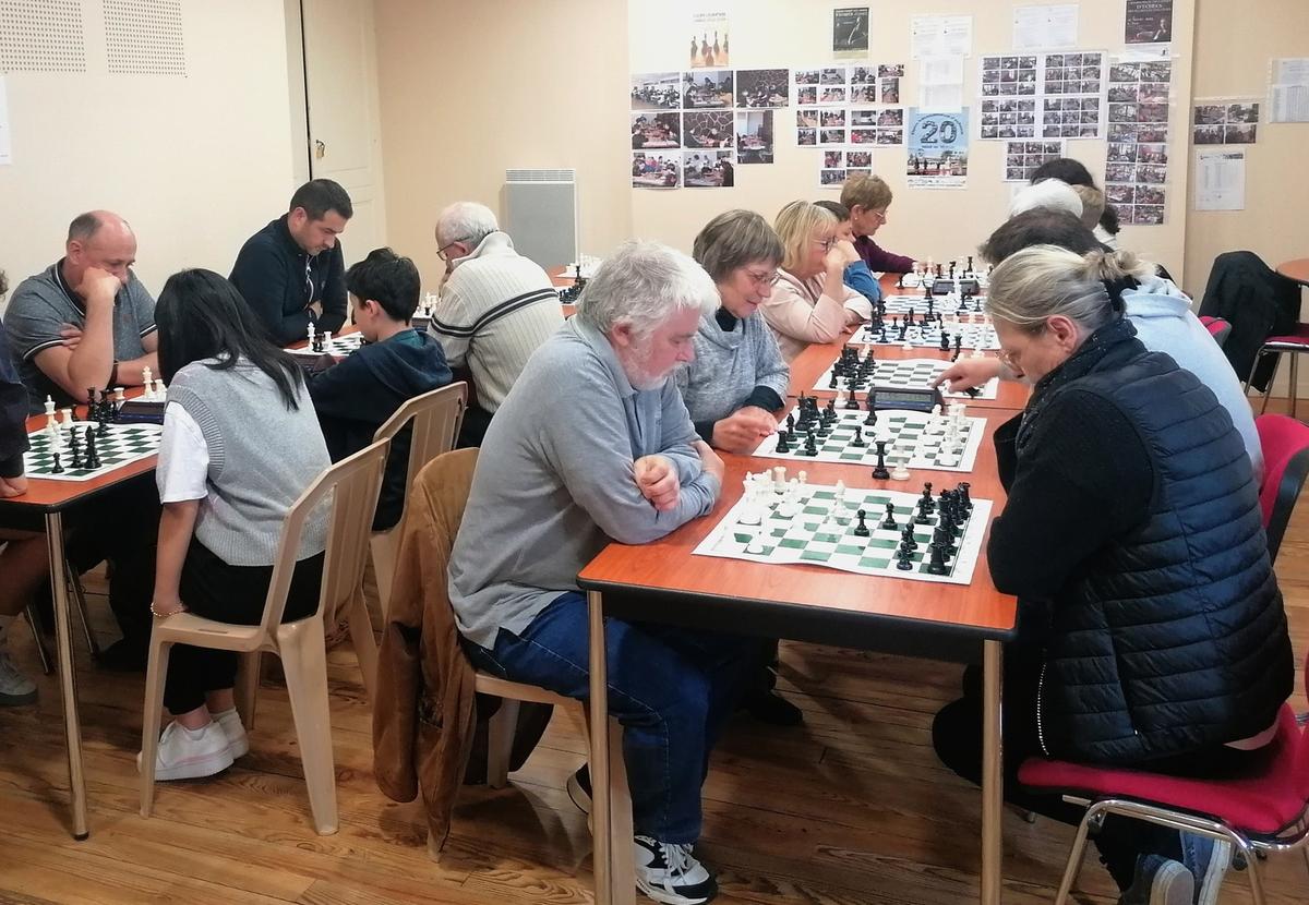 Les Genêts de La Dame 国际象棋俱乐部组织了第一届快速赛