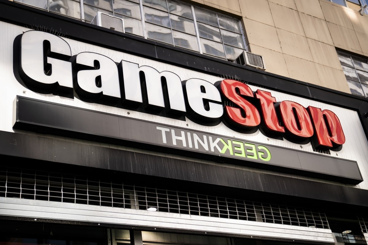 美国纽约的一家 GameStop 商店（照片来源：AP 韩联社）